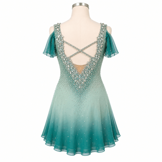Olive Dress - Tinas Figure Skating Shop