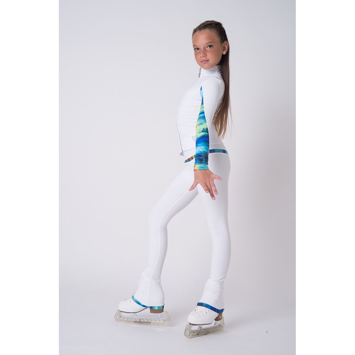 White Loop strømpebukser Wild Blue