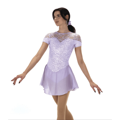 Softly Sequins Dress – Light Lilac - Tinas Figure Skating Shop